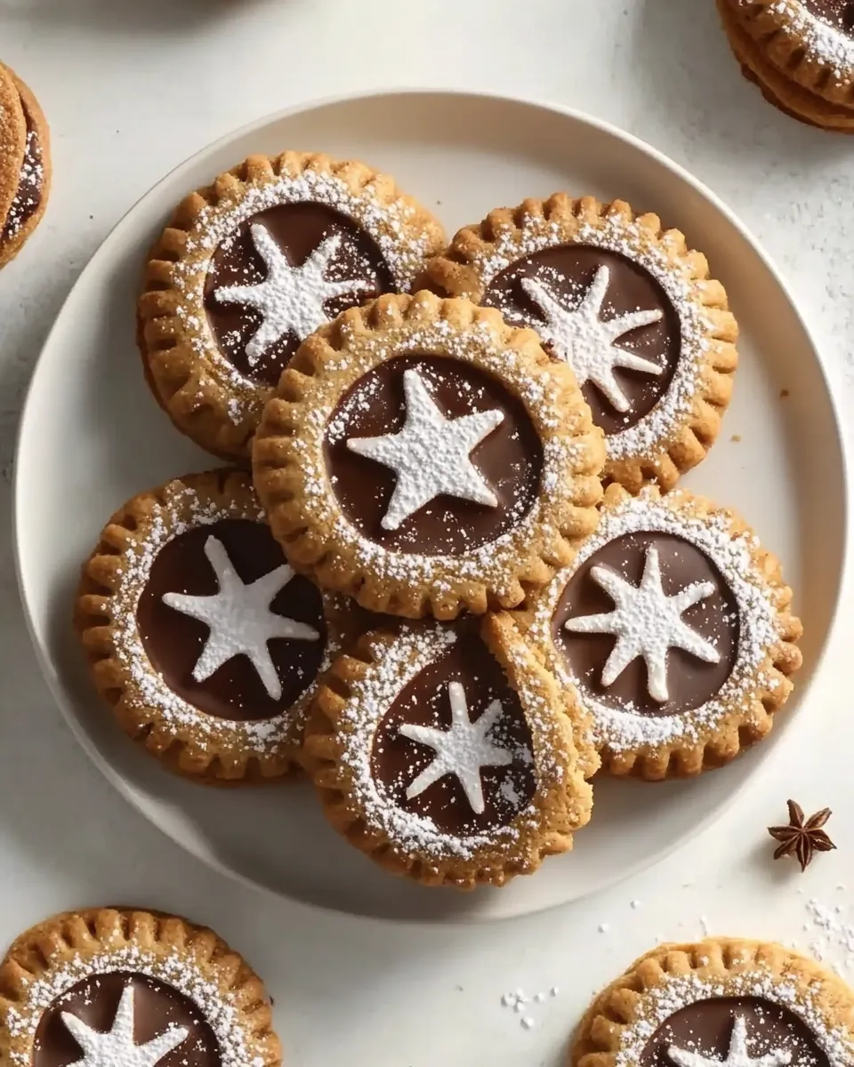Easy Chocolate Linzer Cookies recipe photo