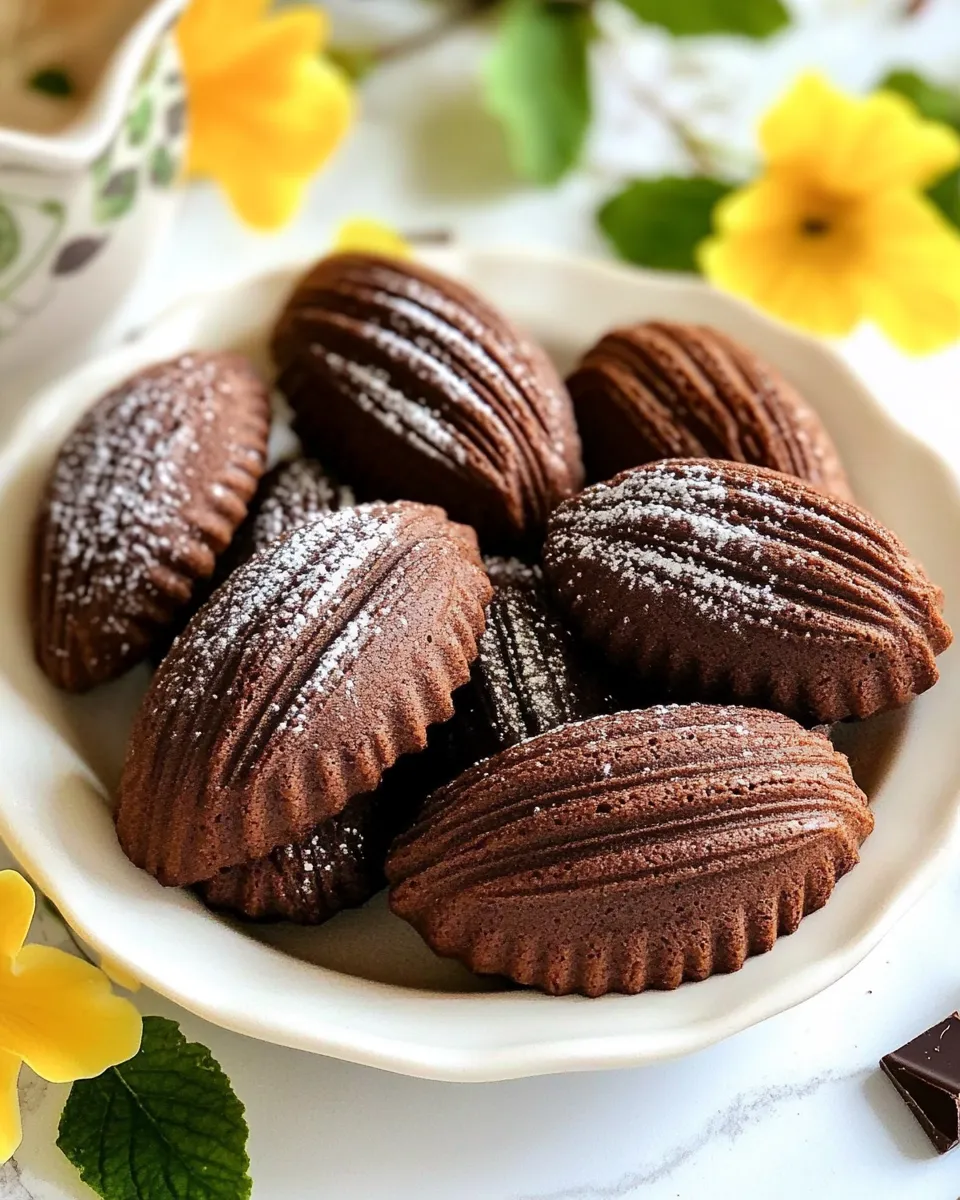 Delicious Chocolate Madeleines shot