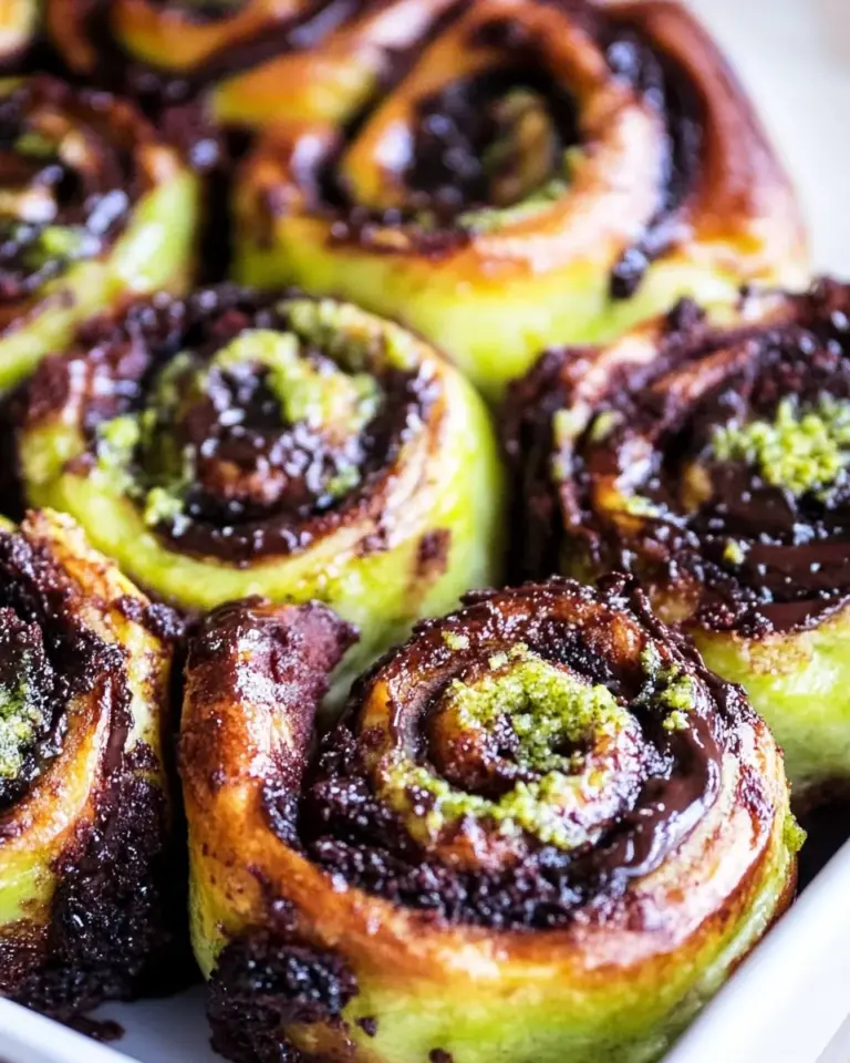 Homemade Chocolate Matcha Sticky Buns photo
