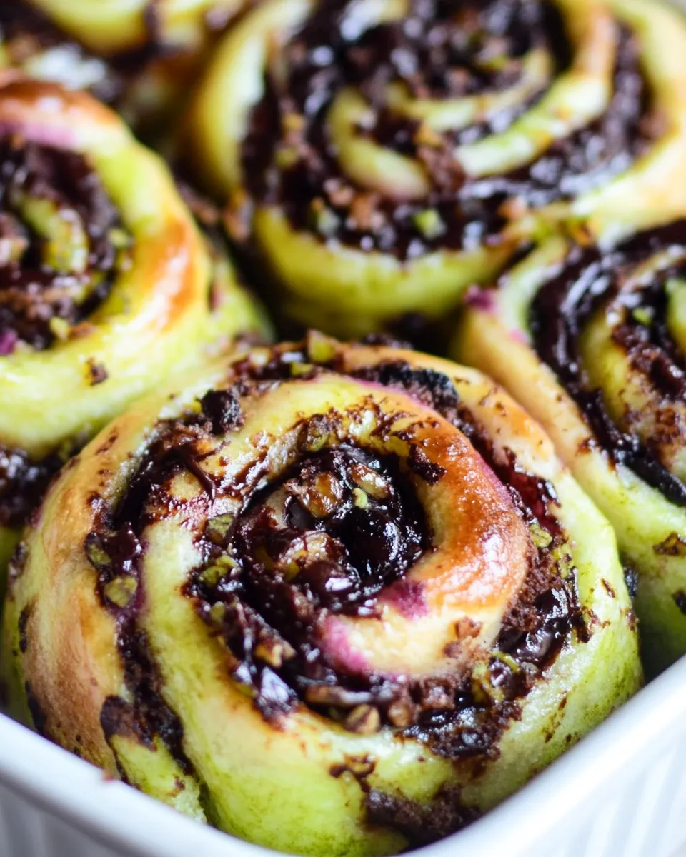 Delicious Chocolate Matcha Sticky Buns image