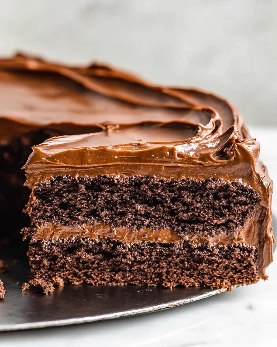 Easy Chocolate Mayonnaise Cake recipe photo