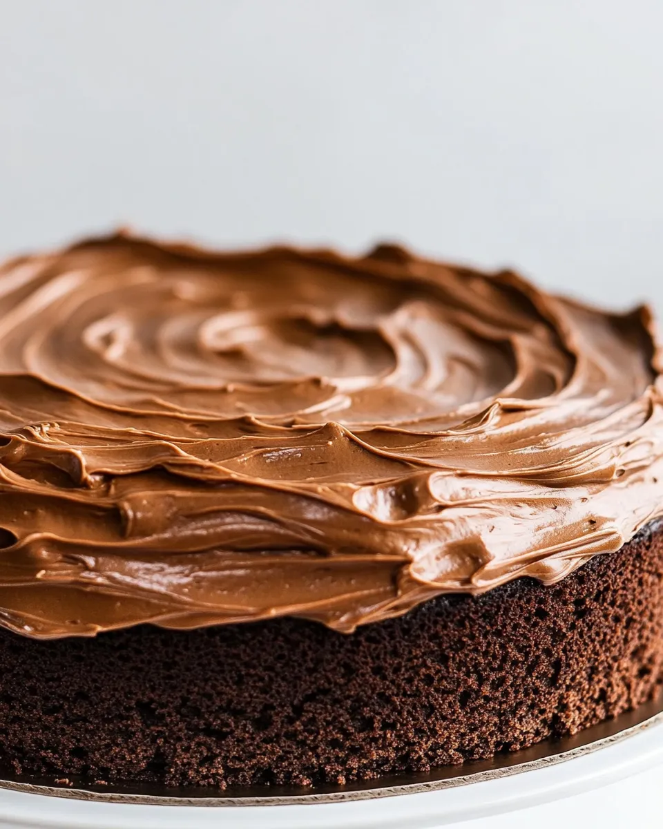 Delicious Chocolate Mayonnaise Cake shot