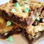 Homemade Chocolate Mint Cookie Bars photo