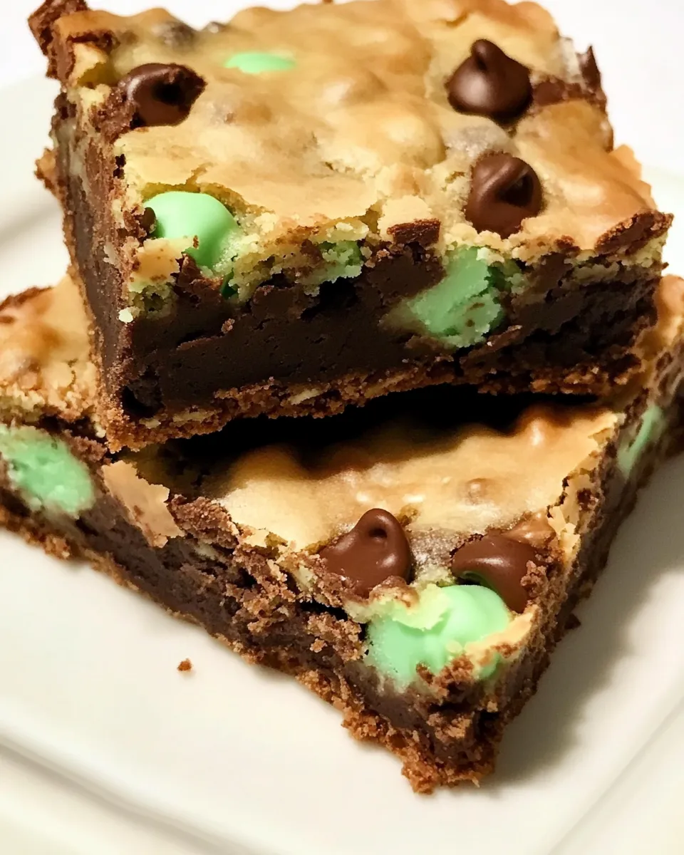 Classic Chocolate Mint Cookie Bars image