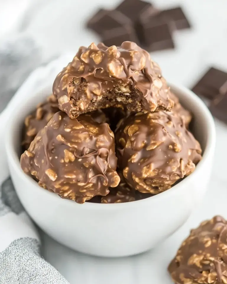 Homemade Chocolate No-Bake Cookies photo