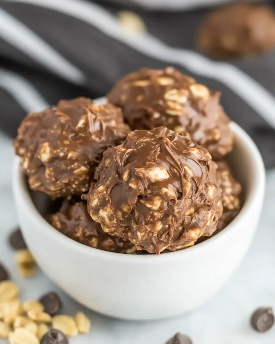 Easy Chocolate No-Bake Cookies recipe photo