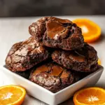 Homemade Chocolate Orange Brownie Cookies photo