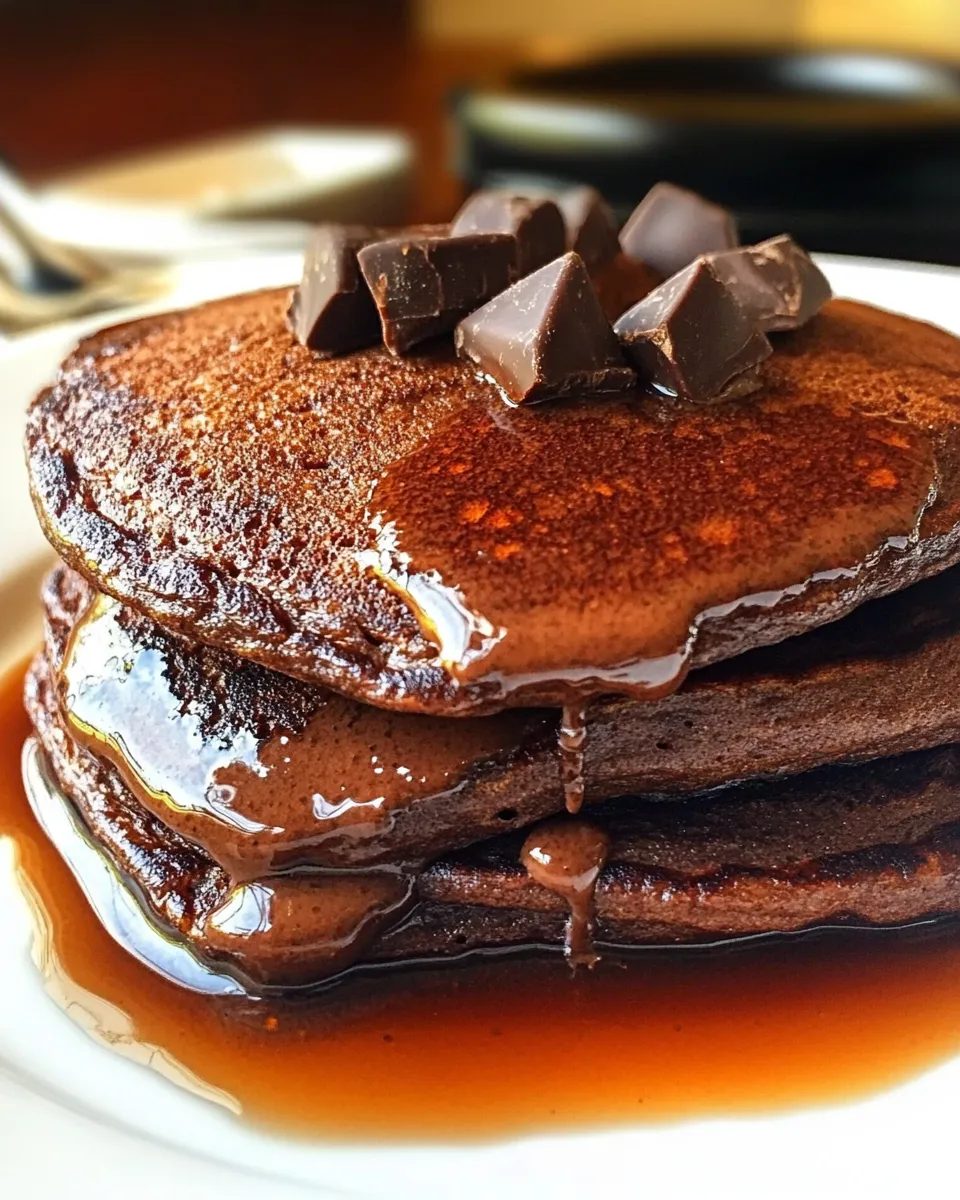 Delicious Chocolate Pancakes Recipe dish photo