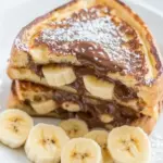 Homemade Chocolate Peanut Butter Banana Stuffed French Toast photo