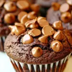 Easy Chocolate Peanut Butter Blender Muffins Recipe photo