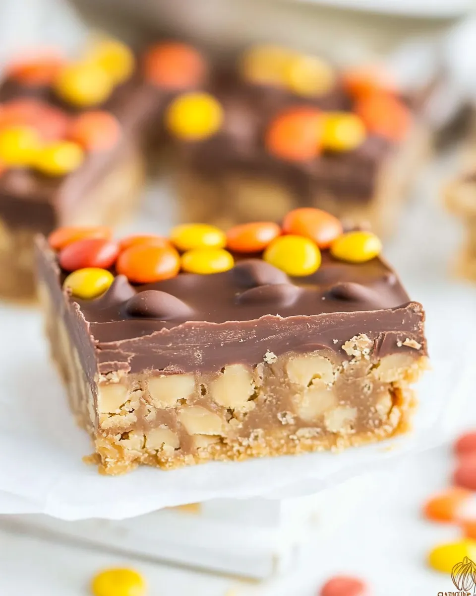 Easy Chocolate Peanut Butter Candy Bars recipe photo