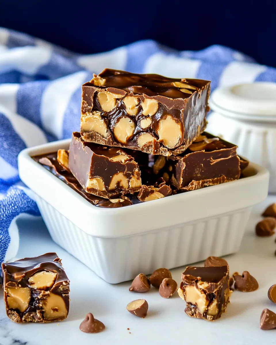 Homemade Chocolate Peanut Butter Cup Fudge photo