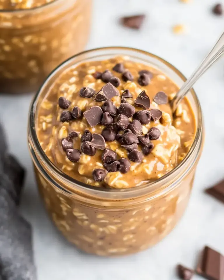 Homemade Chocolate Peanut Butter Overnight Oats photo
