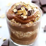 Homemade Chocolate Peanut Butter Overnight Oats Recipe photo