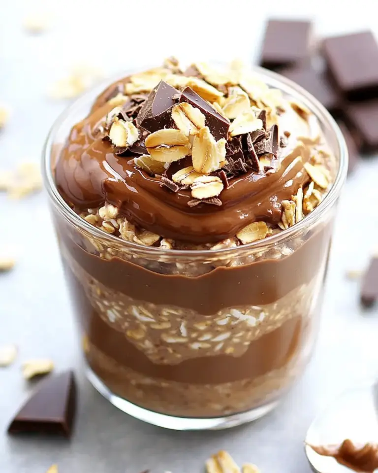 Homemade Chocolate Peanut Butter Overnight Oats Recipe photo