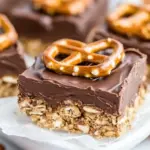 Homemade Chocolate Peanut Butter Pretzel Bars recipe photo