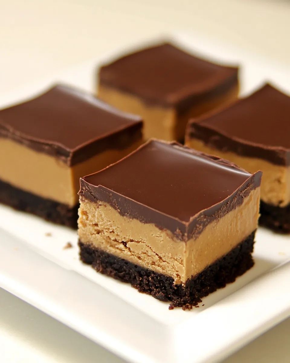 Classic Chocolate Peanut Butter Squares image