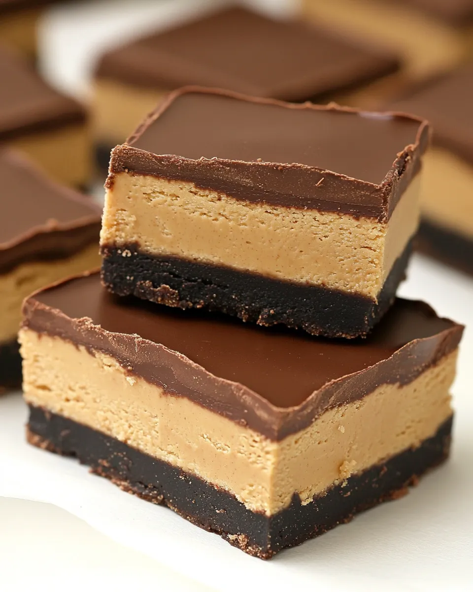 Easy Chocolate Peanut Butter Squares recipe photo