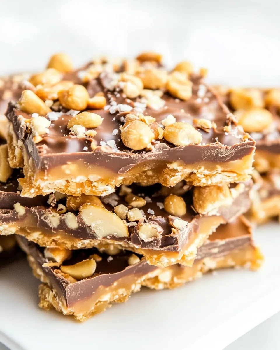 Delicious Chocolate Peanut Toffee image