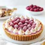 Homemade Chocolate Raspberry Smores Tart recipe image