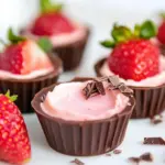 Homemade Chocolate Strawberry Cups photo
