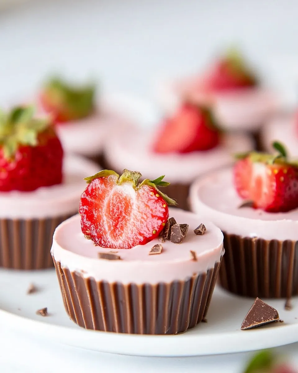 Sweet Chocolate Strawberry Cups dish photo