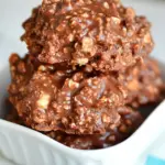 Easy Chocolate Toffee No Bake Cookies photo