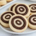 Homemade Chocolate Vanilla Pinwheel Cookies photo