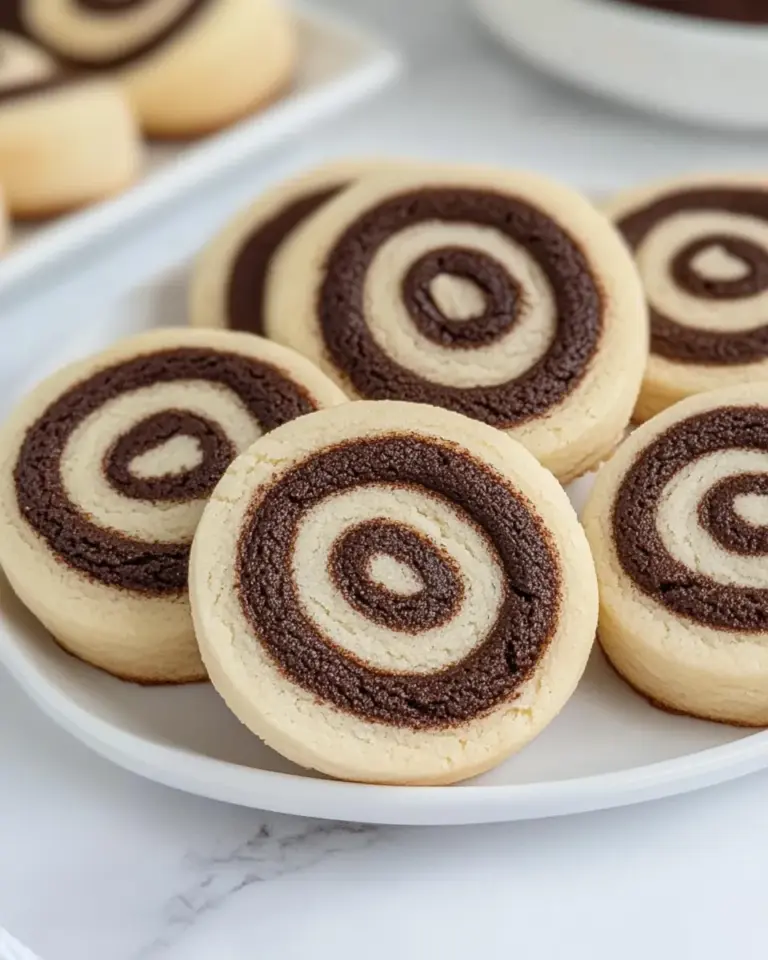 Homemade Chocolate Vanilla Pinwheel Cookies photo