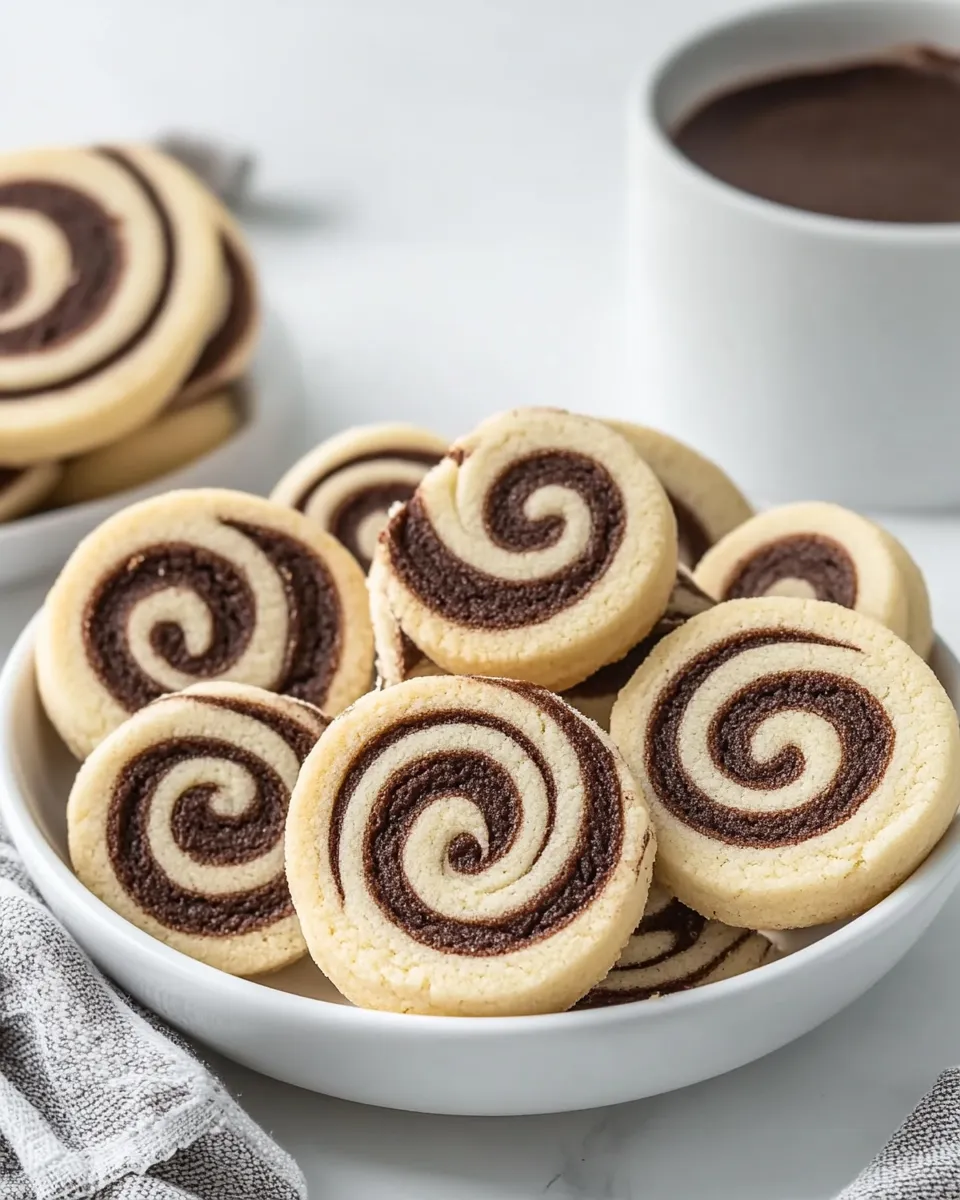 Classic Chocolate Vanilla Pinwheel Cookies image