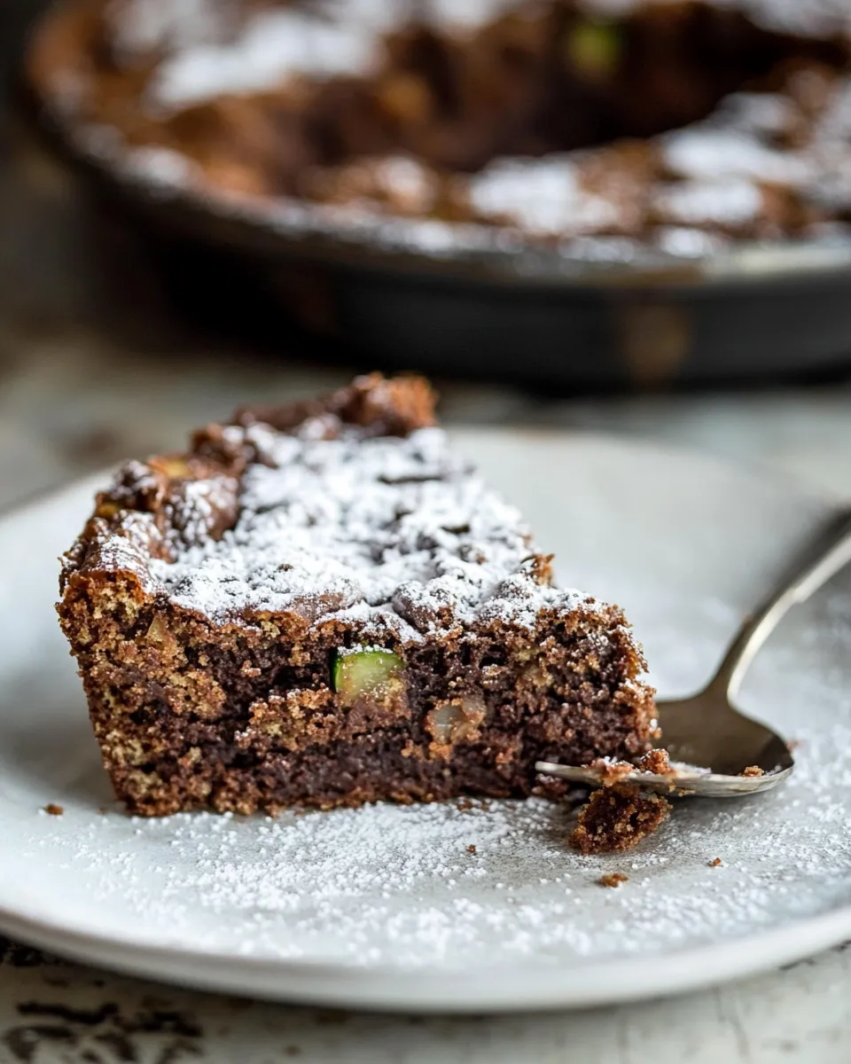 Delicious Chocolate Zucchini Date Cake image