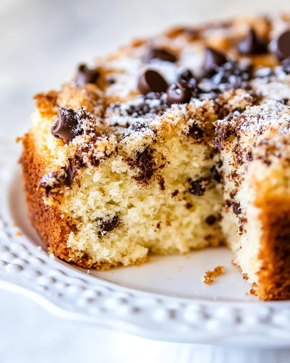 Easy Chocolate and Peanut Butter Chip Crumb Cake recipe photo