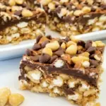 Homemade Chocolate and Peanut Graham Bars photo