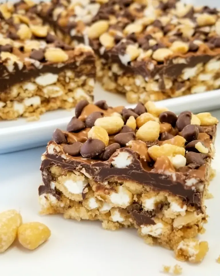 Homemade Chocolate and Peanut Graham Bars photo