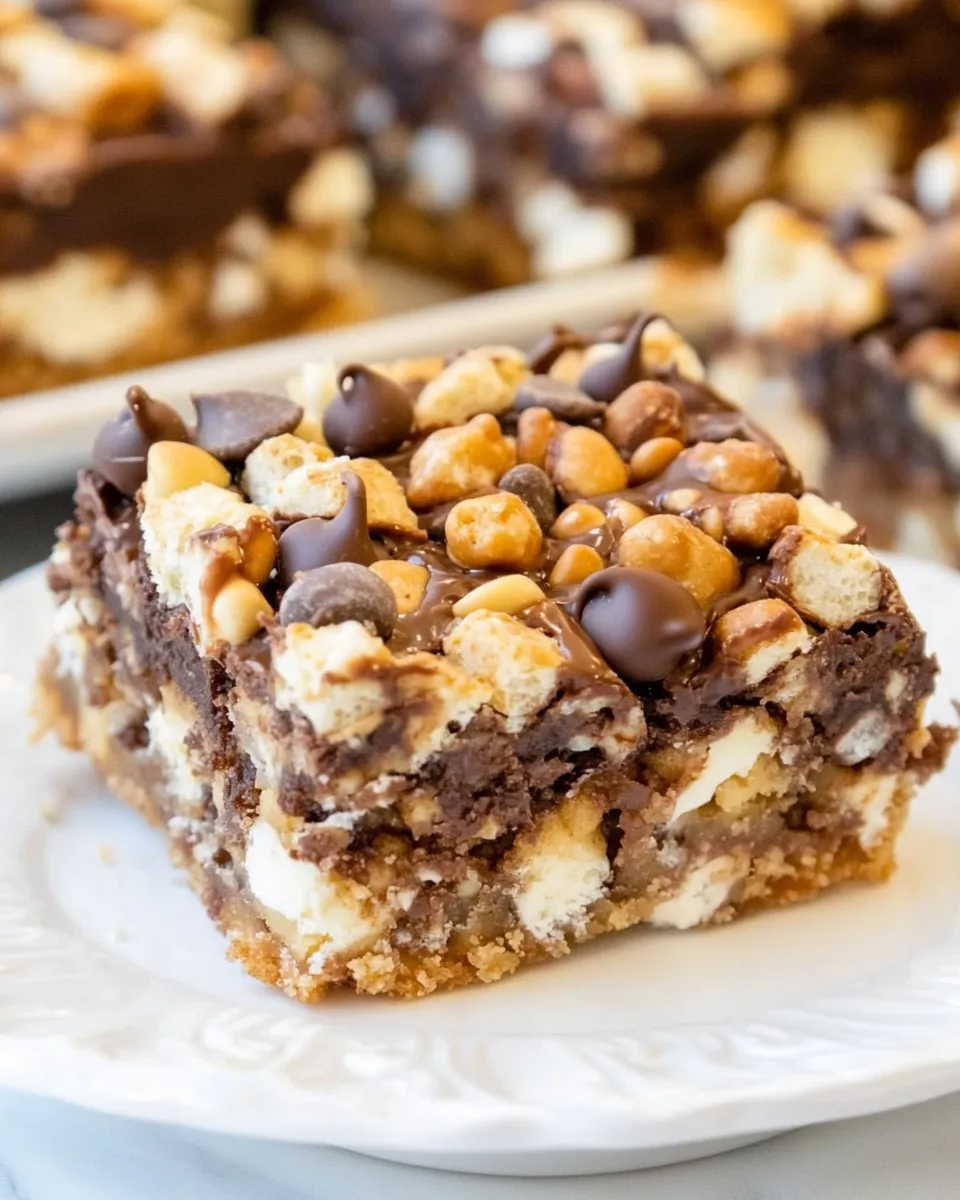 Easy Chocolate and Peanut Graham Bars recipe photo