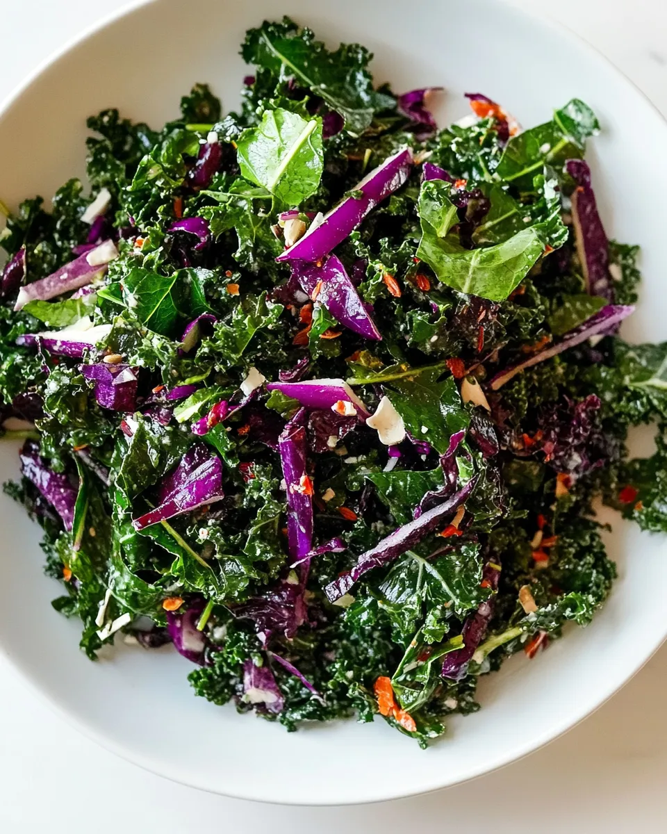 Fresh Chopped Kale Salad shot
