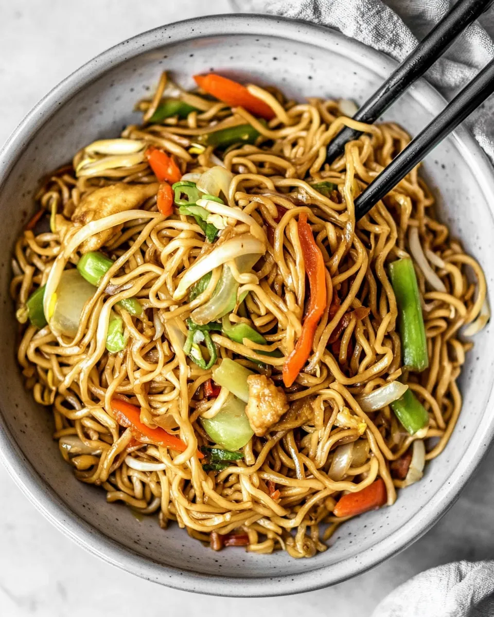 Easy Chow Mein food shot