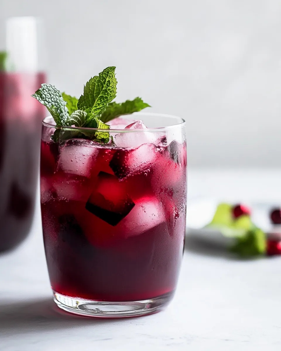 Easy Christmas Punch food shot