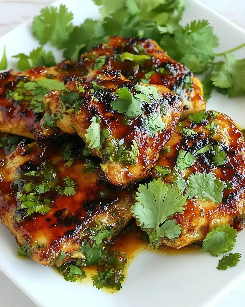 Quick Cilantro Chicken shot