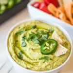 Homemade Cilantro Jalapeo Hummus (Easy!) recipe photo
