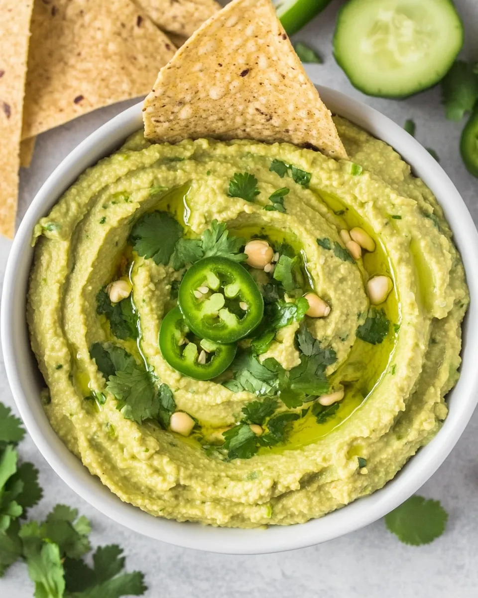 Easy Cilantro Jalapeo Hummus (Easy!) image