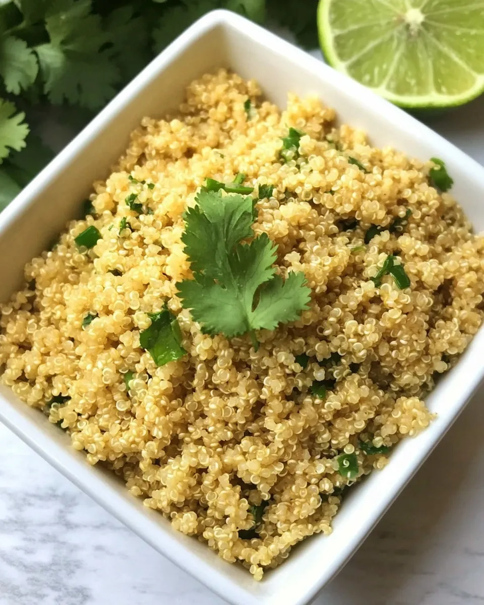 Fresh Cilantro Lime Quinoa dish photo