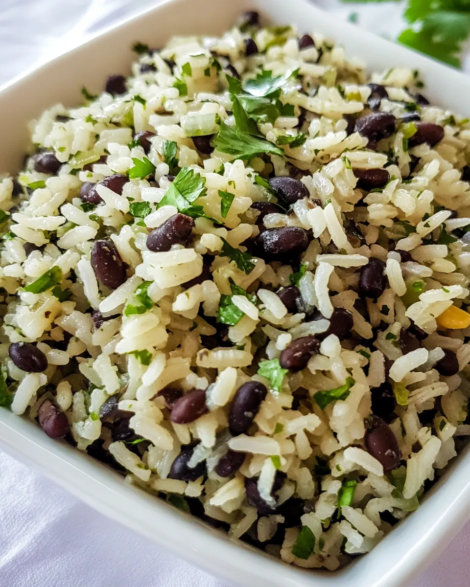Homemade Cilantro Lime Rice and Black Beans photo