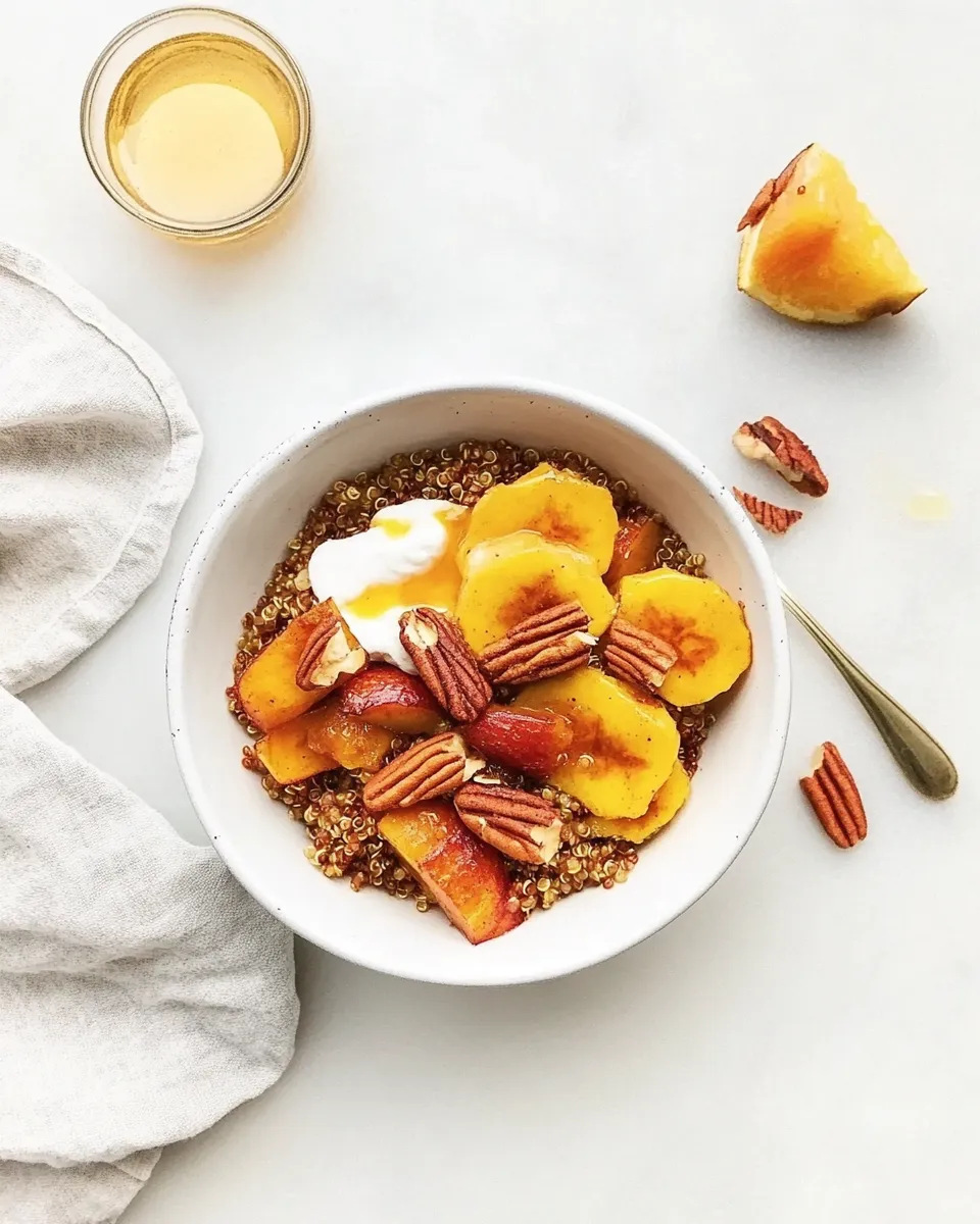 Healthy Cinnamon Quinoa Breakfast Bowl recipe photo