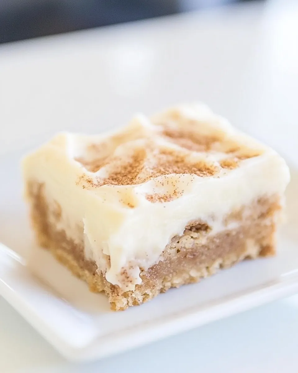 Easy Cinnamon Roll Bars with Cream Cheese Frosting recipe photo
