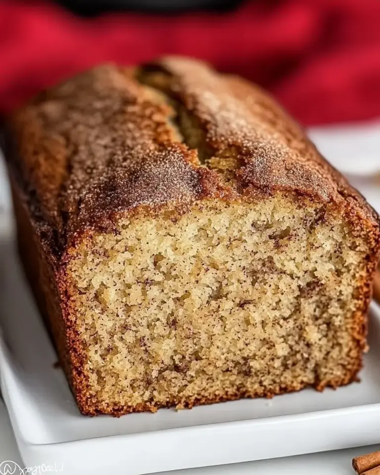Homemade Cinnamon Topped Banana Bread photo