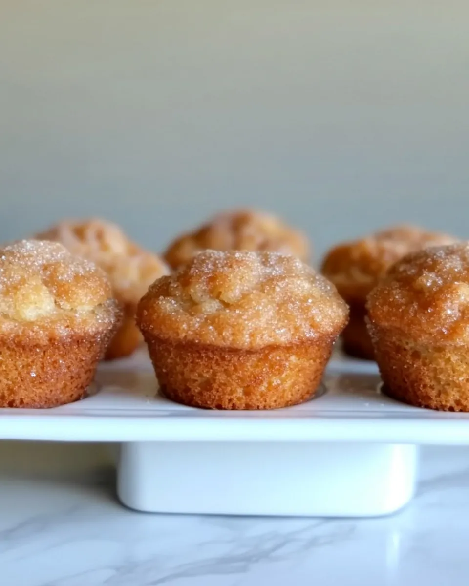 Homemade Cinnamon & Sugar Mini Muffins photo