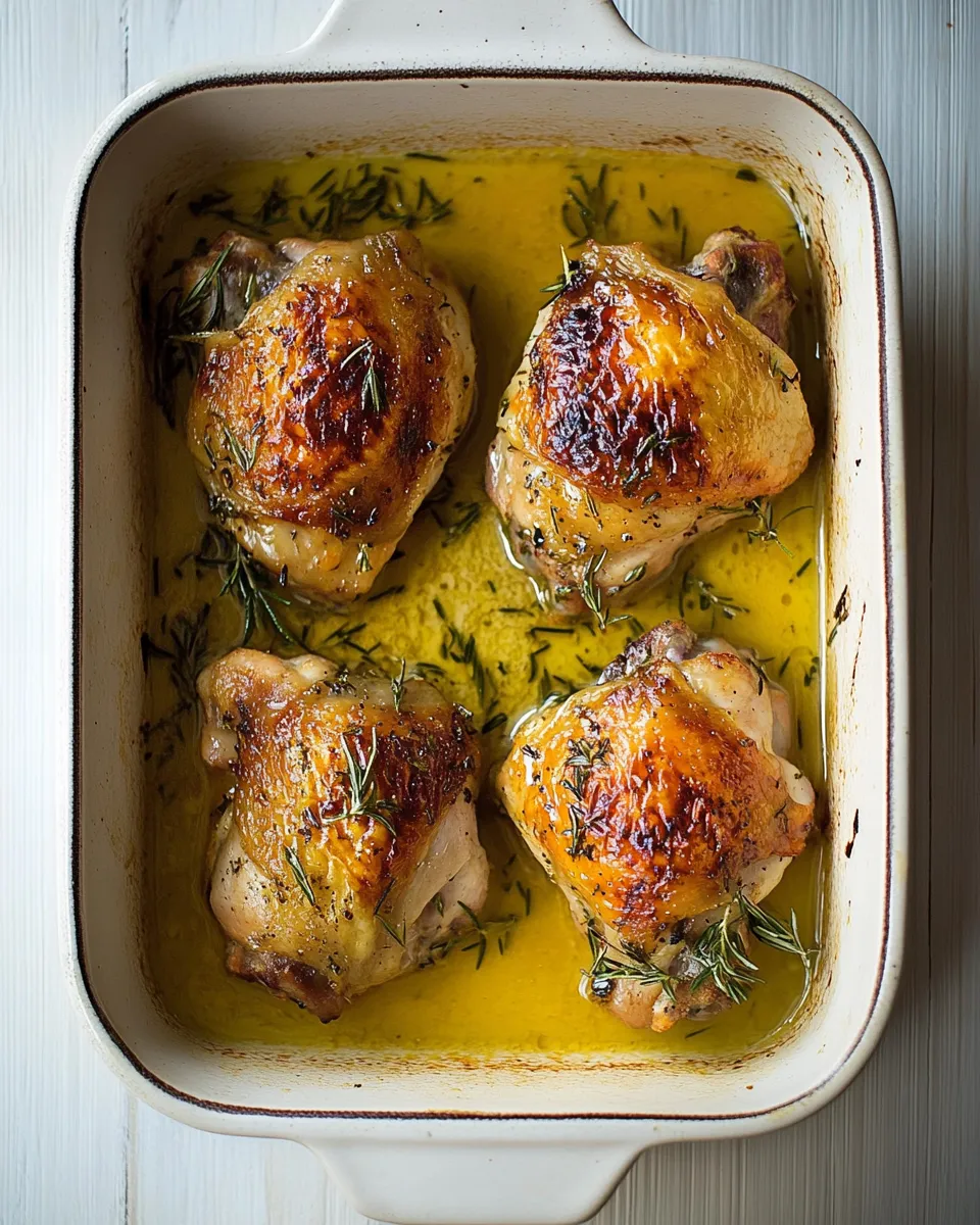 Homemade Citrus Herb Roasted Chicken Thighs recipe photo