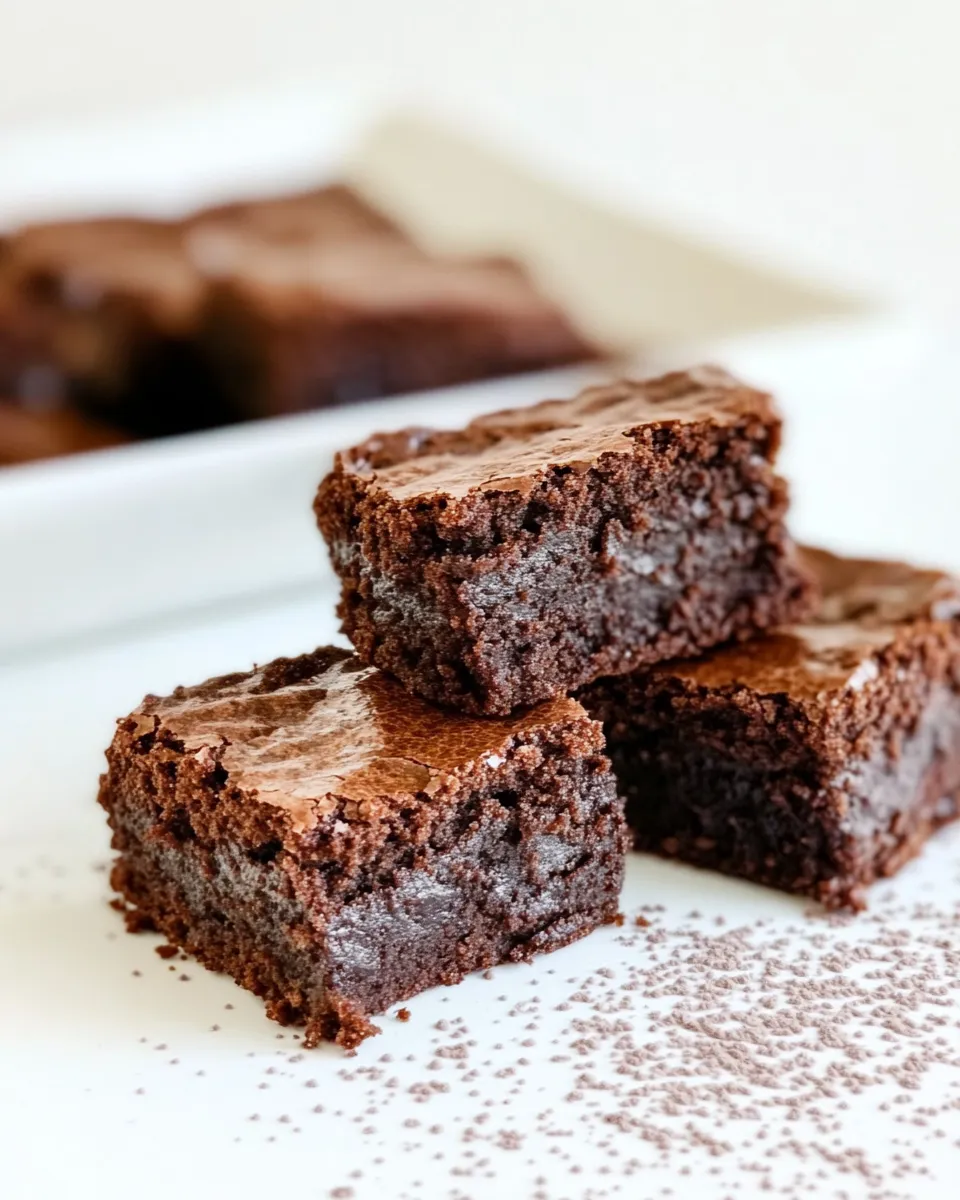 Classic Clean Eating Fudge Brownies image