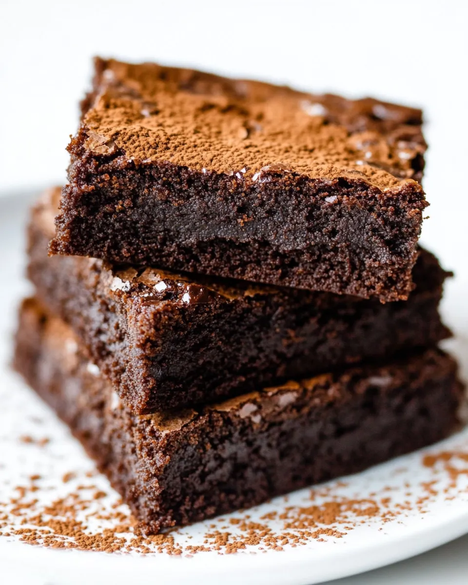 Delicious Clean Eating Fudge Brownies recipe photo